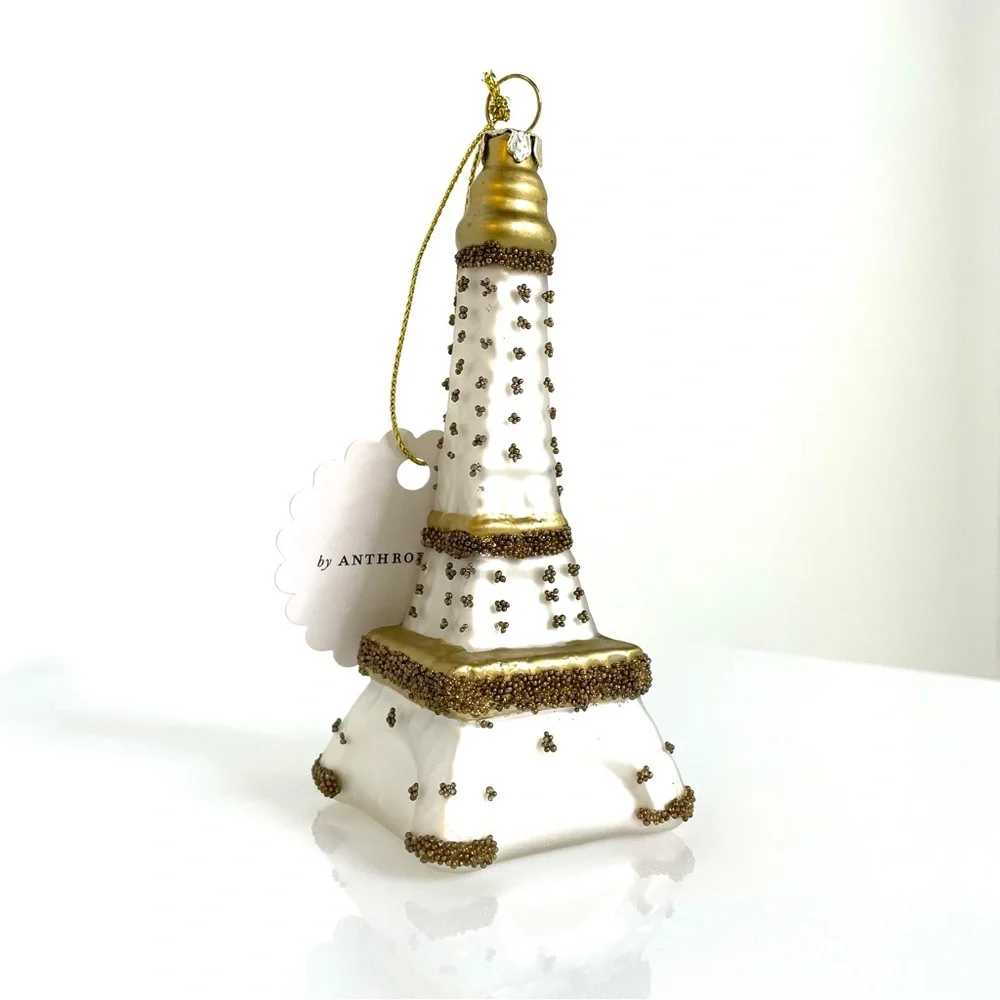 Holiday | Collectors! NWT! Anthropologie Glass Eiffel Tower Paris Ornament Bulb
